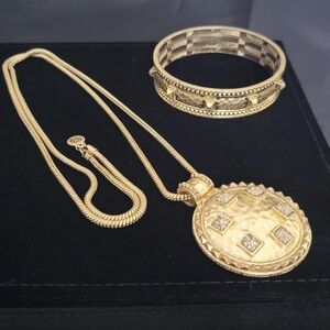 House of Harlow 1960 Gold Snake Chain Set